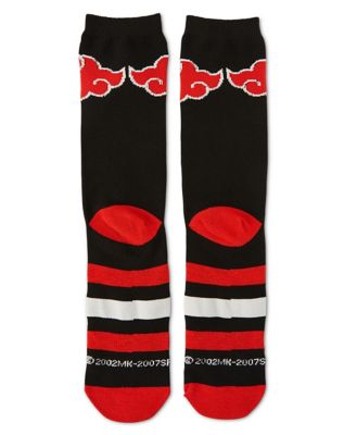 Striped Cloud Naruto Crew Socks