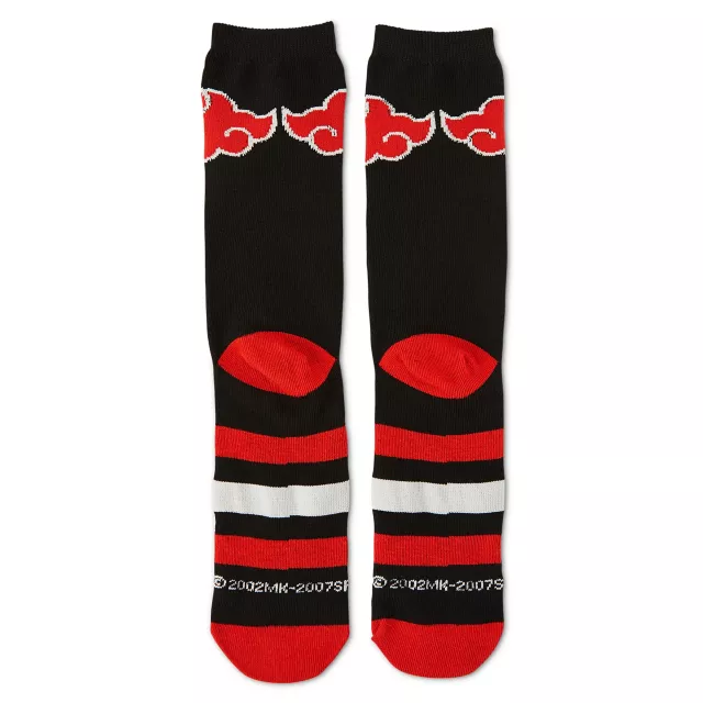 Striped Cloud Naruto Crew Socks at Spencer's