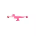 Glow in the Dark Pink T. Rex Industrial Barbell - 14 Gauge at Spencer's