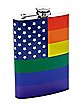 Star Rainbow Flag Flask - 8 oz.