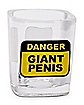 Square Danger Giant Penis Shot Glass - 2 oz.