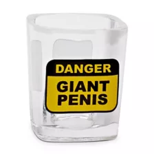 Square Danger Giant Penis Shot Glass - 2 oz. at Spencer's