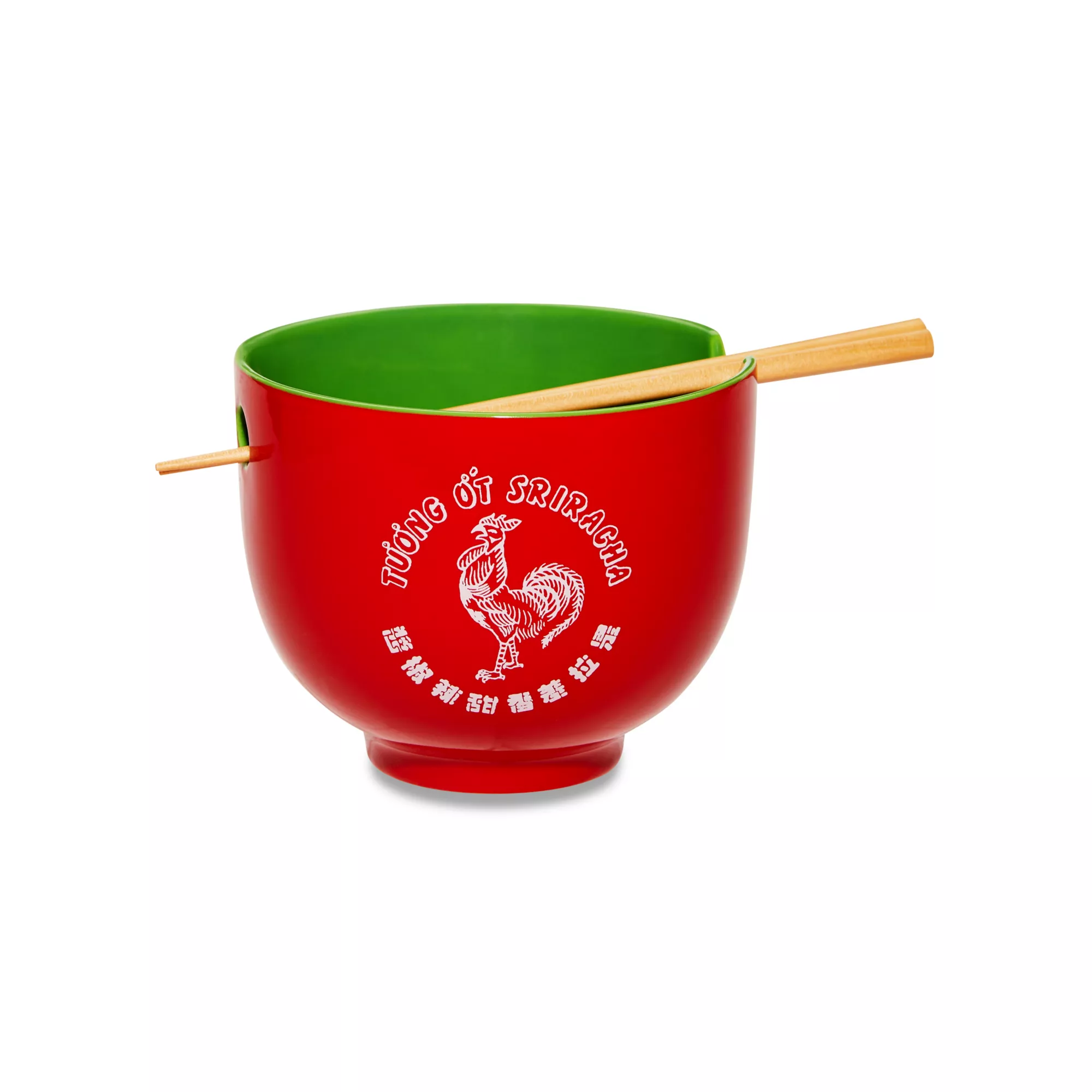 Boxed Sriracha Noodle Bowl and Chopsticks Set at Spencer's