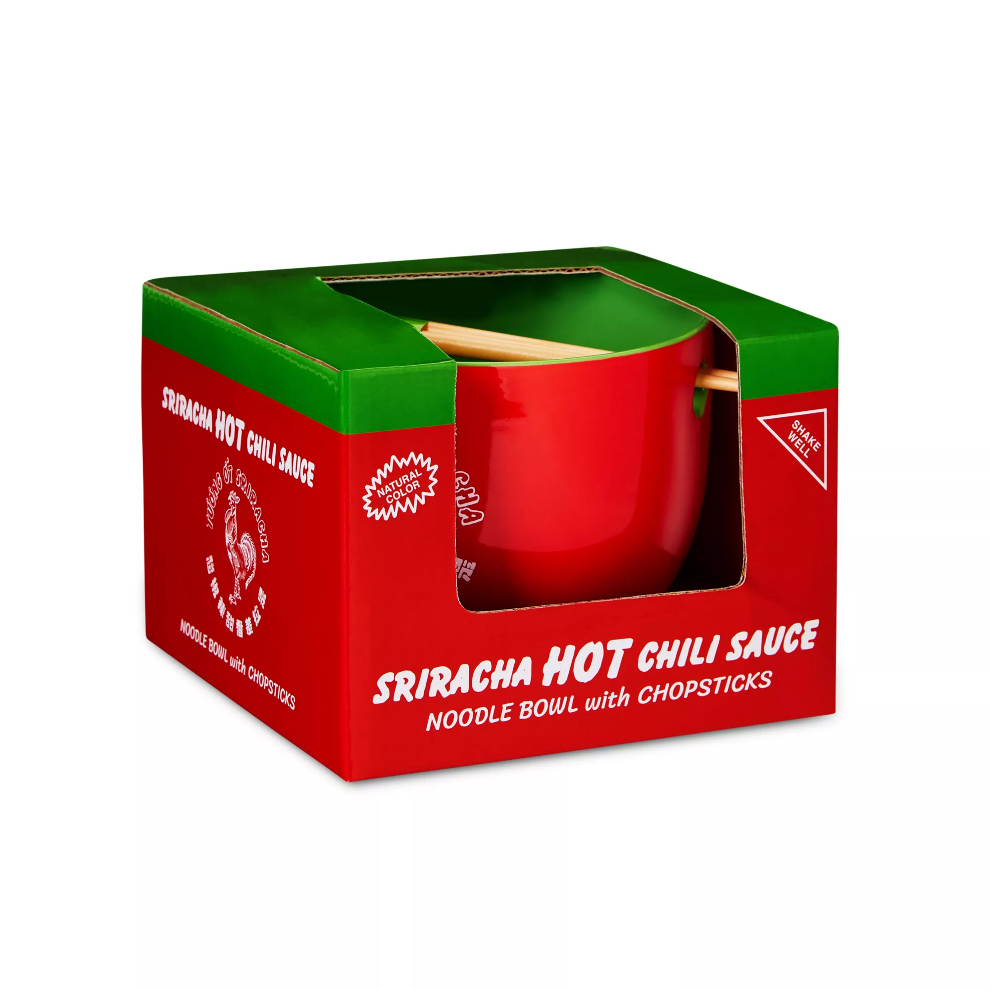 Boxed Sriracha Noodle Bowl and Chopsticks Set at Spencer's