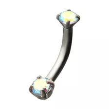 Blue and Yellow Gem Belly Ring – 14 Gauge at Spencer's