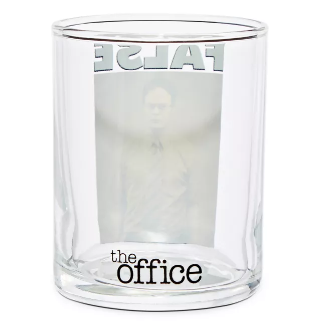 False Dwight Schrute Shot Glass 3 oz. - The Office at Spencer's