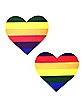Rainbow Heart Pride Nipple Pasties