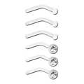Multi-Pack Bioflex CZ Stud Nose Rings 6 Pack - 20 Gauge at Spencer's