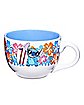 Stitch Floral Soup Mug - Lilo and Stitch