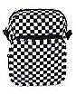 Black and White Checkered Cross Body Bag