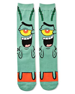 Plankton 360 Crew Socks Spongebob Squarepants Spencer S