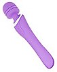 Purple Wiggle Wand Double-Ended Rechargeable Massager 9.2 Inch - Hott Love Extreme