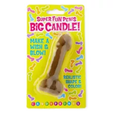 Big Brown Penis Candle at Spencer's