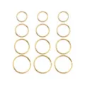 Multi-Pack Goldtone Hoop Nose Rings - 12 Pack at Spencer's