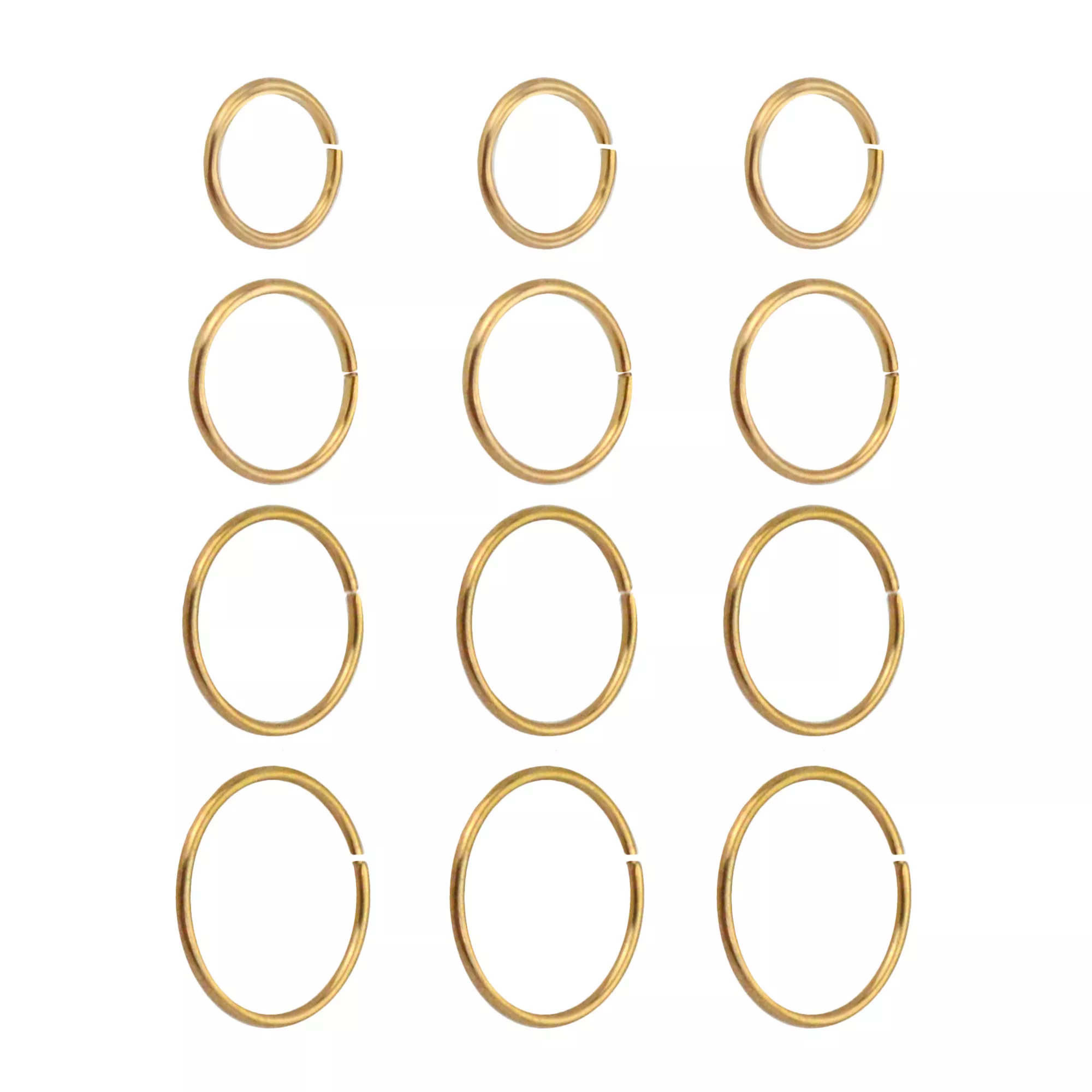 Multi-Pack Goldtone Hoop Nose Rings - 12 Pack at Spencer's