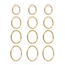Multi-Pack Goldtone Hoop Nose Rings - 12 Pack at Spencer's