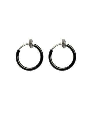 fake hoop earrings