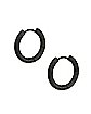 Textured Hoop Earrings - 18 Gauge