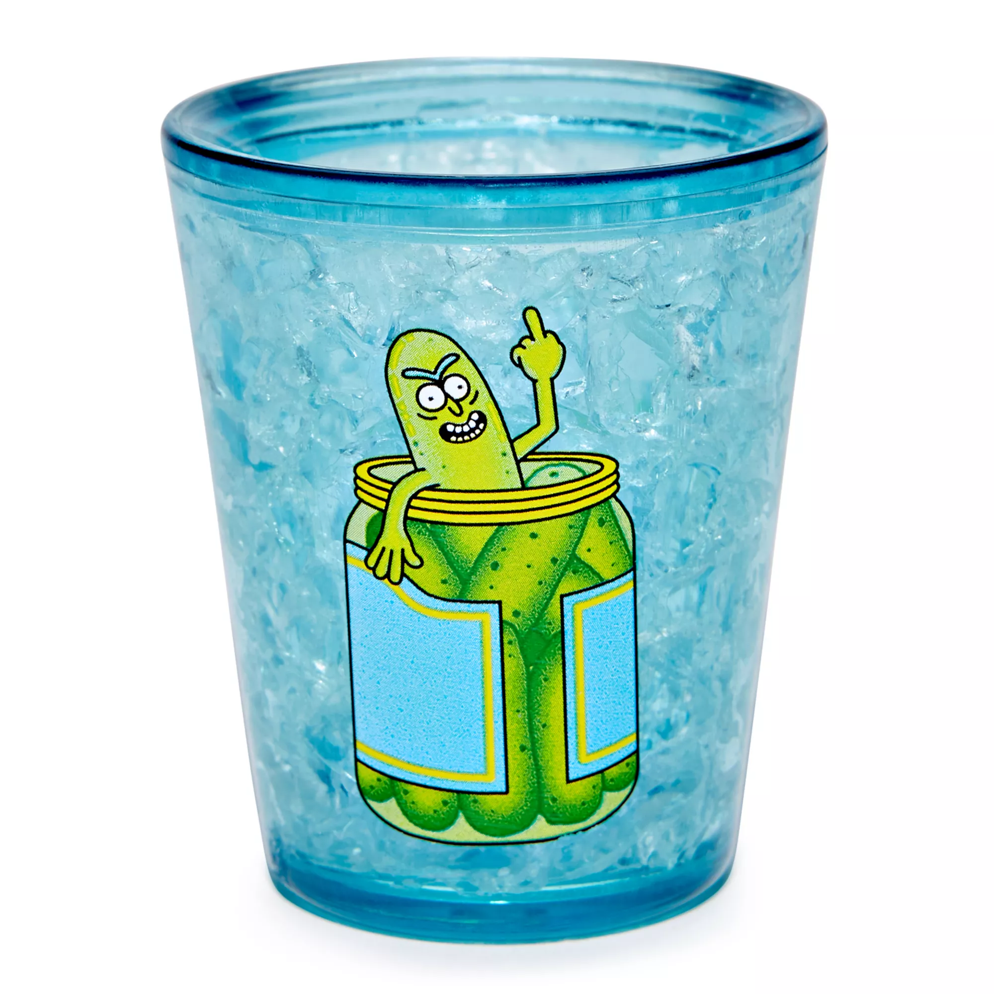 Freezer Pickle Rick Shot Glass 2 oz. - Rick and Morty at Spencer's