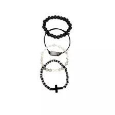Multi-Pack Beaded Bracelets - 4 Pack at Spencer's