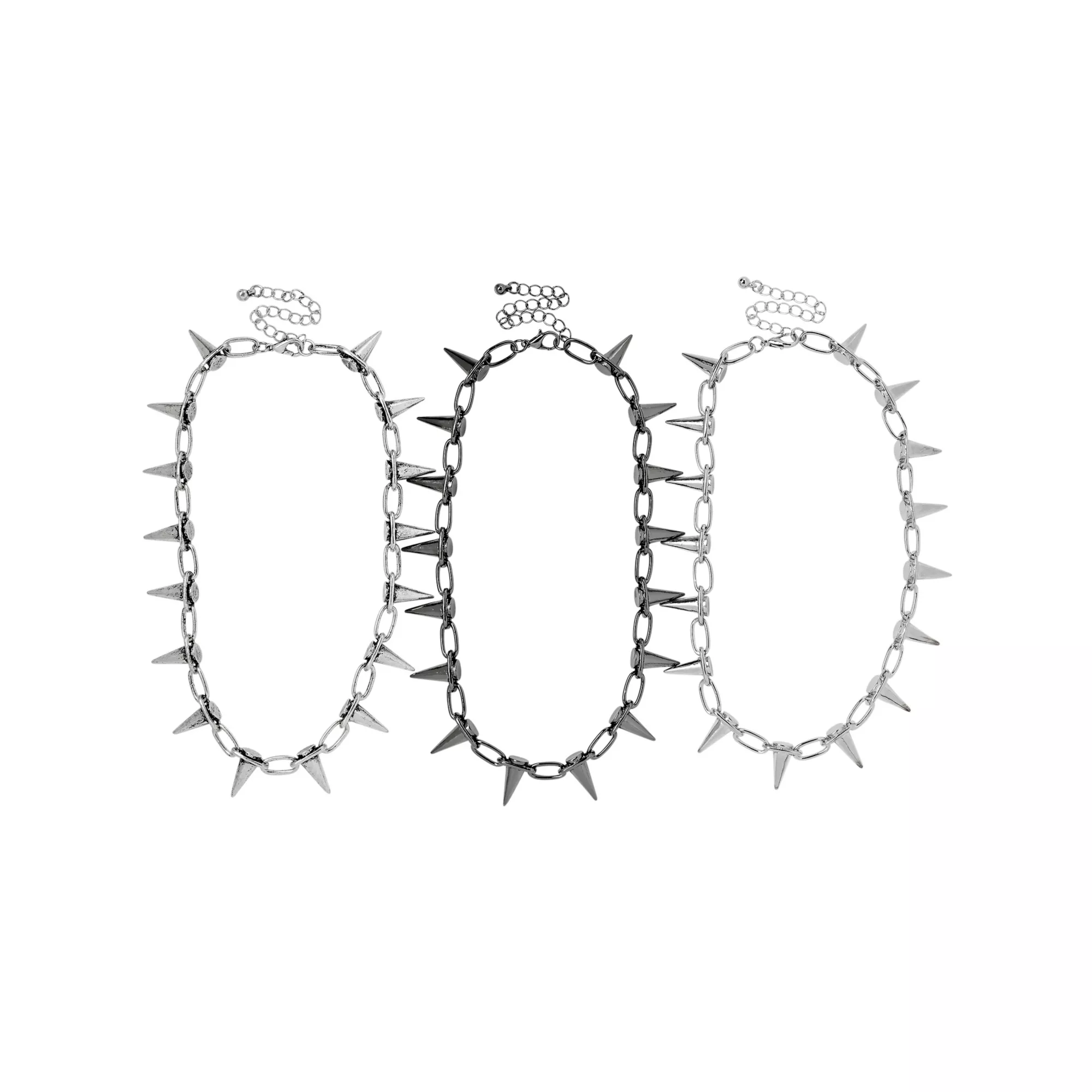 Spiked Choker Necklace Set