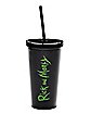 Shadow Rick and Morty Cup with Straw - 20 oz.