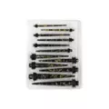 Black and Goldtone Marble Ear Tapers Kit - 6 Pair at Spencer's