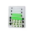 Leaf, Green and White Ear Tapers Kit - 6 Pair at Spencer's