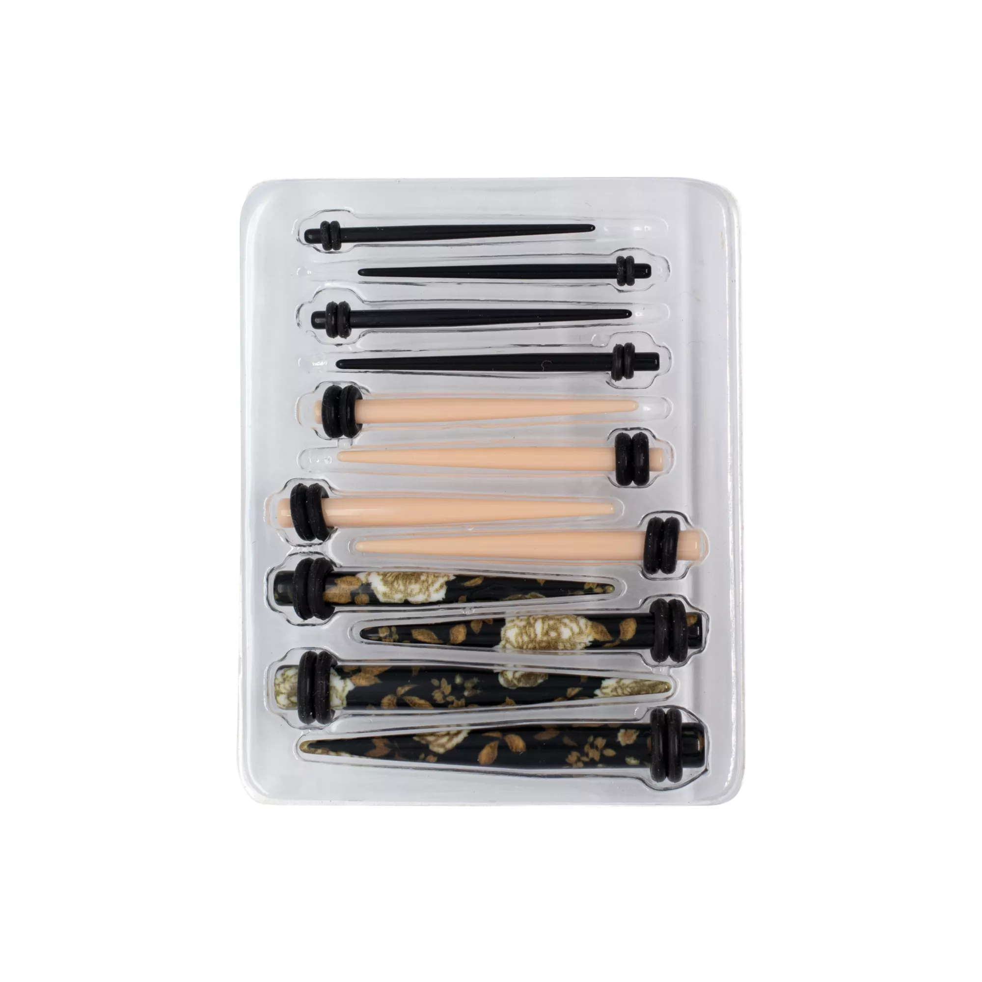 Goldtone Rose Ear Tapers Kit - 6 Pair at Spencer's