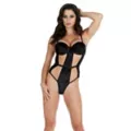 Black Velvet Bodysuit at Spencer's
