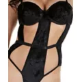 Black Velvet Bodysuit at Spencer's