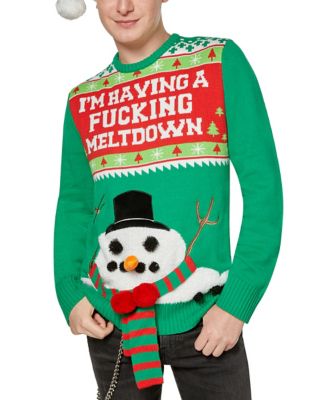 crude ugly christmas sweaters