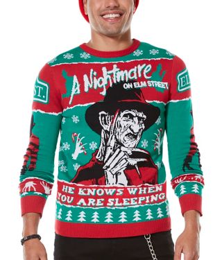 Freddy Krueger A Nightmare on Elm Street Ugly Christmas Sweater 
