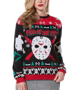 Jason Voorhees Friday the 13th Ugly Christmas Sweater 