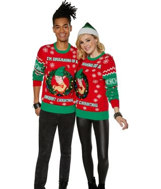 Dreaming of a Dwight Christmas The Office Ugly Christmas Sweater 