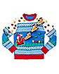 Light-Up 3D Santa Sleigh Ugly Christmas Sweater