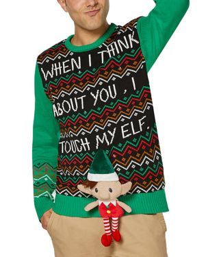 Touch My Elf Ugly Christmas Sweater