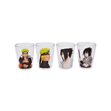 Sasuke and Naruto Mini Glasses 2 oz. - 4 Pack at Spencer's