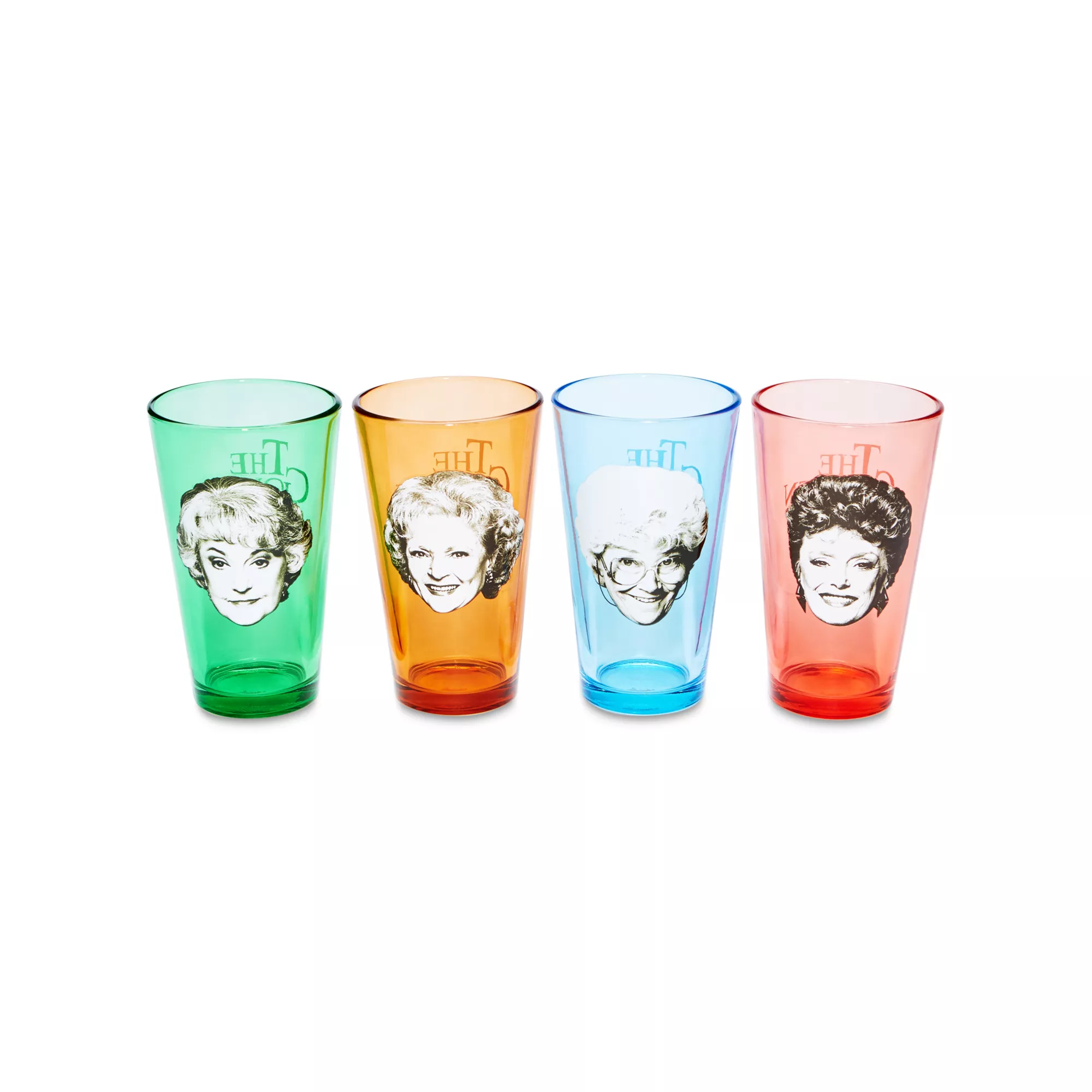 Golden Girls Pint Glasses 16 oz. - 4 Pack at Spencer's
