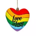 Rainbow Love is Love Christmas Ornament at Spencer's
