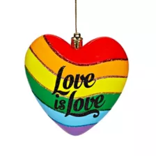 Rainbow Love is Love Christmas Ornament at Spencer's
