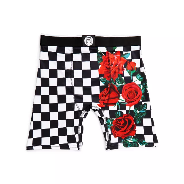 Checkered Rose Boxer Briefs at Spencer's