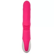 Ultimate Threesome Pink Thrusting Rechargeable Rabbit Vibrator 9.3 Inch - Hott Love Extreme at Spencer's