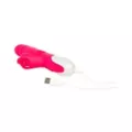 Ultimate Threesome Pink Thrusting Rechargeable Rabbit Vibrator 9.3 Inch - Hott Love Extreme at Spencer's