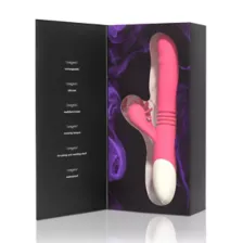 Ultimate Threesome Pink Thrusting Rechargeable Rabbit Vibrator 9.3 Inch - Hott Love Extreme at Spencer's