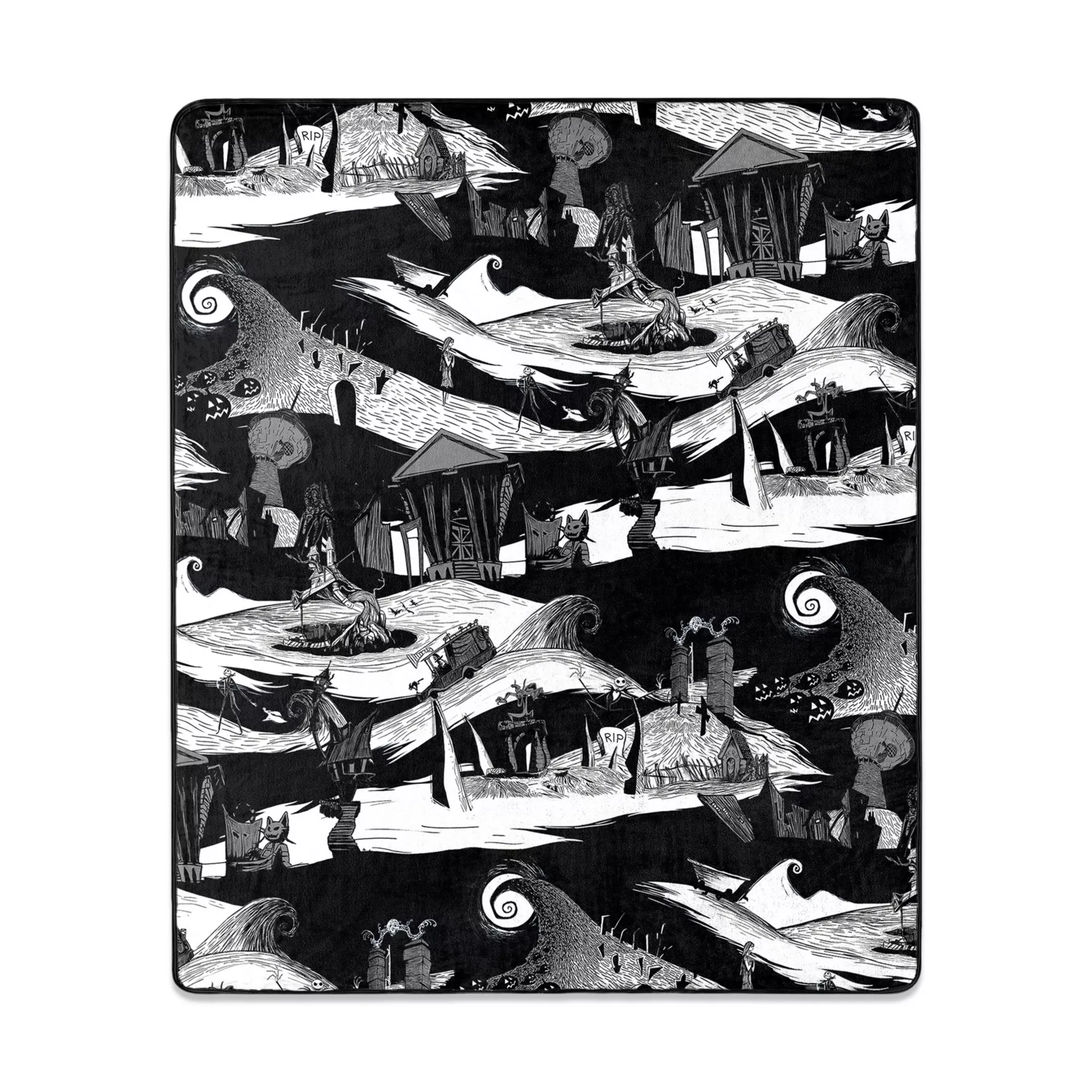 Jack Skellington Reversible Fleece Blanket - The Nightmare Before Christmas