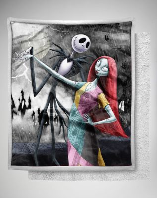 Always Together Sherpa Fleece Blanket The Nightmare Before Christmas