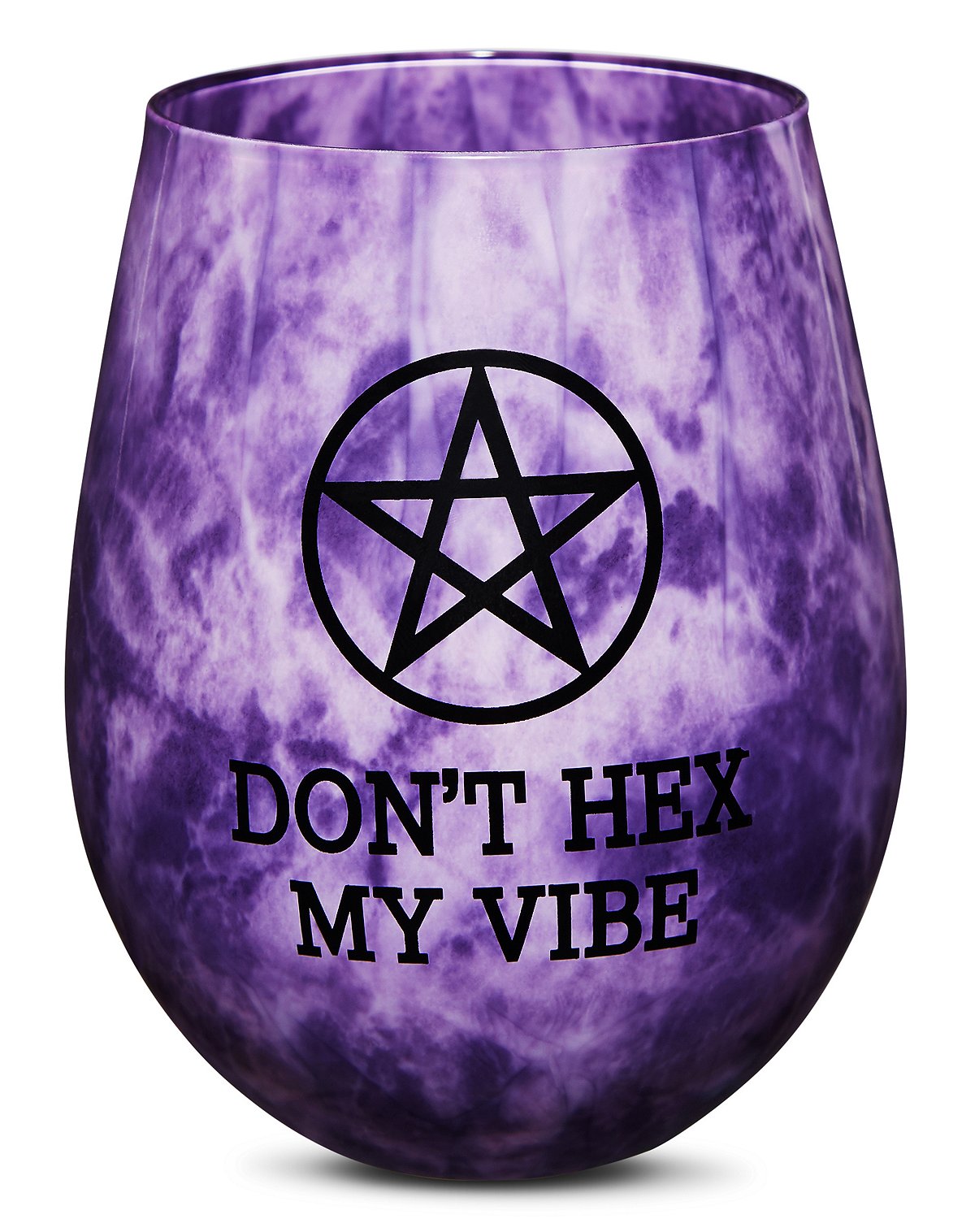 Don't Hex My Vibe Stemless Wine Glass - 22 oz.