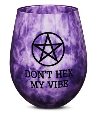 Don't Hex My Vibe Stemless Wine Glass - 22 oz.