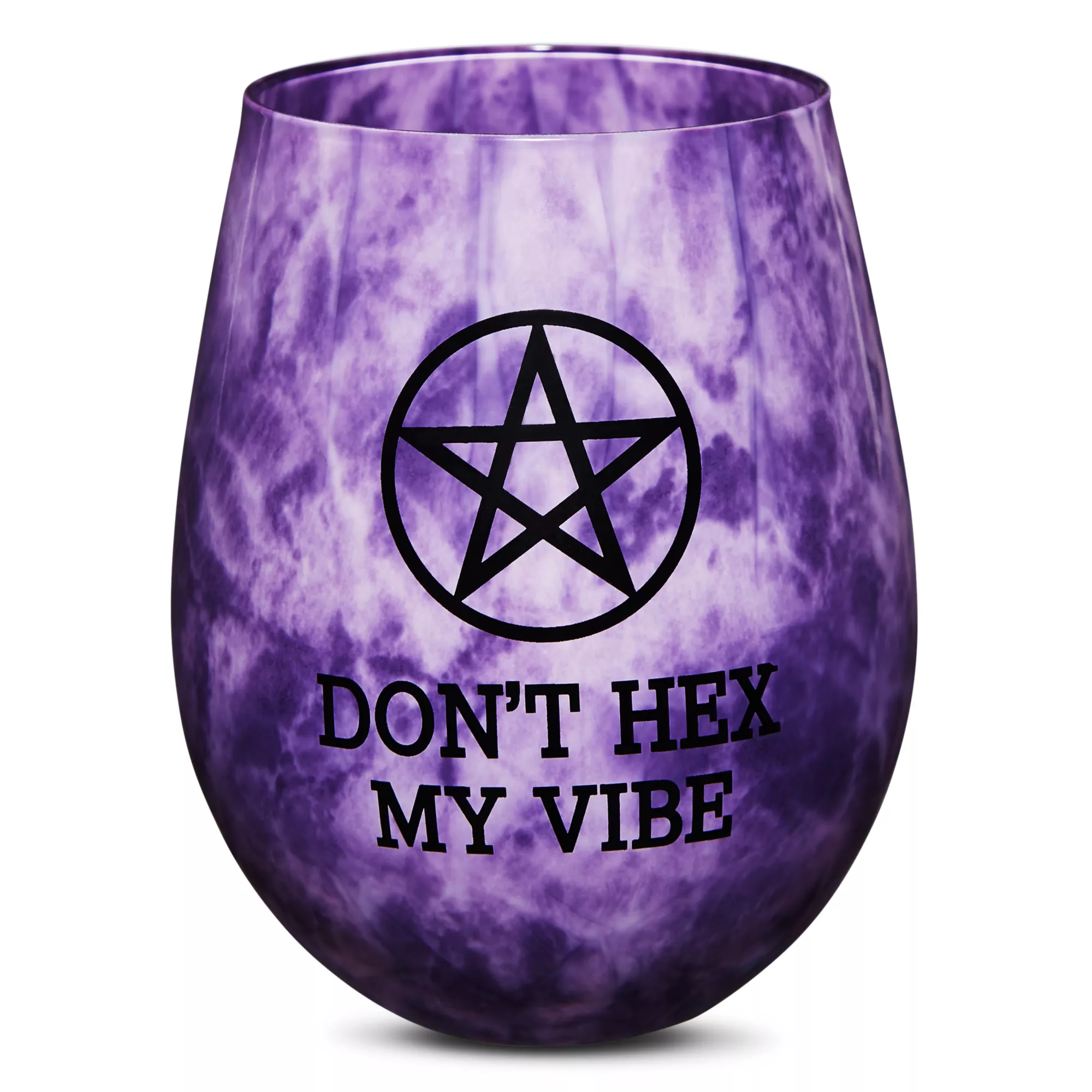 Don't Hex My Vibe Stemless Wine Glass - 22 oz. at Spencer's